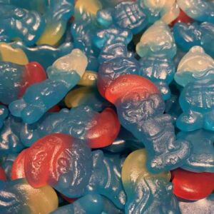 Haribo Smølfer 2 Kg Pose - Bløde, Blå, Frugtige Smølfer